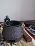 瓷牌茗茶具（cipaiming teaset） 围炉煮茶铁壶火碳炉风炉铸铁茶具煮茶烧水家用户外木炭炉 双耳炭炉+1.2升牡丹铁壶 实拍图