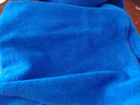 爱车安全之家洗车大毛巾吸水加厚细纤维干发抹布擦玻璃擦车巾汽车用汽车用品 (30cm*30cm)蓝色 约14g/条 实拍图
