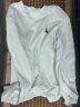杰克·琼斯（JACK&JONES）春季男装潮流撞色胶印棉布上衣运动卫衣长袖打底衫多色基础款男士 A06白色 180/100A/L 实拍图