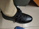 稻草人男鞋真皮鞋男士商务休闲鞋2025秋冬季正装透气耐磨舒适软皮面鞋子 6391黑色 41 实拍图