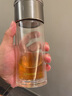 孔雀（Peacock）日本双层玻璃杯耐高温茶杯茶水分离杯高硼硅杯子男士泡茶杯 PCB-300ml 实拍图
