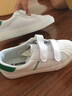 巴布豆（BOBDOG）童鞋春春秋新款韩版儿童小白鞋女宝宝板鞋男童休闲运动鞋 白/金 34 适合脚长21.0cm 实拍图