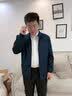 啄木鸟（TUCANO）夹克男外套商务纯色翻领休闲时尚百搭中老年男装上衣服 藏青 XL 实拍图