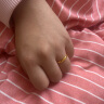 周大生黄金戒指女实心情侣对戒订婚活口38妇女节礼物送女友3.36g 实拍图