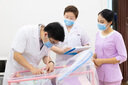 医缘医缘白大褂男女薄款透气修身学生实验服诊所医院大衣工作服印绣字 女收腰短袖 L 实拍图