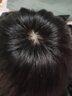 卡琦诺假发男短发真发中老年男士发套直发全真人发丝寸发生物头皮补发片 2黑色 【递针顶心】 短发 可调节 实拍图