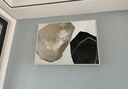 忆画大尺寸电表箱装饰画晶瓷画北欧抽象餐厅电闸箱挂画上翻配电箱遮挡画客厅现代简约弱电箱总开关 S款-石来运转【晶瓷画】  60*40cm拉丝亮钛金框可遮盖50*30电箱 实拍图