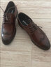 百丽（Belle）正装男鞋牛皮布洛克风商务婚鞋皮鞋正装鞋89183AM9 棕色-内增高款A0903 40 (250mm) 实拍图