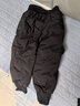 雅鹿儿童羽绒裤男童女童宝宝外穿加厚保暖洋气工装冬季中大童小童裤子 黑色 110 实拍图
