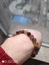 石传百世天然碧玺手串手链彩虹碧玺手串女士款生日七夕情人节礼物送女友 7A级碧玺手链6-7毫米单圈 实拍图