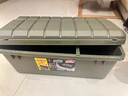 爱丽思（IRIS）收纳箱后备箱车载储物箱置物箱收纳盒尾箱大容量整理箱汽车用品 RV800绿色【盖中盖/有隔板】55L 实拍图