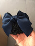 阿表妹 职业头花发网兜高档护士发夹物业蝴蝶结发套职员工盘发银行酒店 A6蓝色燕尾粗网 实拍图