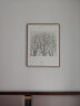 荣宝斋装饰画客厅 吴冠中复刻画 新中式现代简约风格卧室轻奢壁画 海棠（画框60x80厘米） 檀香实木榫卯框 实拍图
