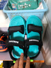 巴布豆童鞋男童凉鞋夏季新款中大童孩子防滑耐磨轻便软底男孩儿童沙滩鞋 BBD-XT0173黑绿 38码 鞋内长24cm 实拍图