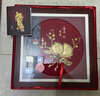 永隆金号松龄鹤寿长辈祝寿生日贺寿礼物送老人家寿辰金箔画礼品激光刻字 30*30CM福寿双全 实拍图
