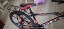 EG7山地自行车成人学生变速越野单车双减震赛车26寸青少年男女 三刀【升级减震 超强承重】黑红 27.5寸27速【适合：175-190CM】 实拍图