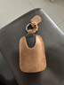 予诺 汽车真皮钥匙包个性可爱卡通汽车钥匙套男士通用手工定制创意DIY 疯马皮-棕色 实拍图