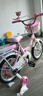 阿米达儿童自行车2岁3岁4岁5岁6岁小孩子男女宝宝折叠童车单车脚踏车 高配粉色公主悍马闪光轮+护栏+礼包 14寸 实拍图