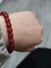 菜百首饰新年礼物 时尚玛瑙手串男女款  定价 JS 红玛瑙手串8mm 实拍图