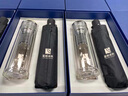 慕馨（moosen）玻璃杯定制印LOGO元旦年会礼品伴手礼商务退伍纪念品实用刻字水杯 两件套（玻璃杯+雨伞)黑色 实拍图