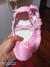 铁箭（TIEJIAN） 儿童舞蹈鞋女童花边蝴蝶结软底鞋芭蕾舞鞋练功鞋幼儿中国舞蹈鞋 粉色 32(建议脚长19cm) 实拍图
