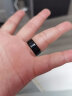 鹿凌青体温感温数字戒指钛钢高级戒ins不锈钢温度食指情侣潮流显字指环 黑色默认发9号，其它备注 实拍图