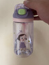 富光塔塔塑料儿童水杯tritan夏季吸管杯小学生大容量运动户外太空杯子 紫色小女孩 500ml 实拍图