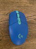 罗技（G）G304 LIGHTSPEED无线游戏鼠标轻质便携英雄联盟LOL吃鸡键鼠套装 节日生日礼物 G304 蓝色 实拍图