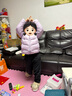 笛莎（DEESHA）童装女童轻薄羽绒服2025秋冬新款女宝宝短款三防轻盈保暖外套 雾紫 130 实拍图
