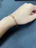 周生生腕玩手镯百搭金珠18k玫瑰金手镯女 89983K 07圈 实拍图