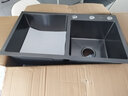 格卫森洗菜盆厨房水槽双槽304不锈钢洗碗槽洗菜池台下盆水池盆水池盆 方形龙头套餐 纳米双槽-72*40cm 实拍图