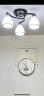梵双餐厅吊灯三头简约现代创意个性饭厅灯房间灯新款北欧卧室灯具 3头直径50*22CM/ 配LED白光12W灯泡 实拍图