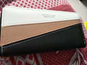 书果儿(SHU GUO ER)新款女士手拿包钱包女长款韩版撞色拼接拉链 黑色#C121 实拍图