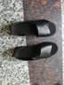 卡帝乐鳄鱼（CARTELO）夏季真皮凉鞋男头层牛皮凉皮鞋透气一脚蹬沙滩凉拖鞋9280 黑色 43 实拍图
