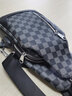 犀统（XITonG）新款胸包男休闲斜挎包运动潮牌单肩包防泼水小背包轻便时尚男包 黑灰色【格纹款】 实拍图