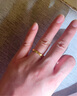 周大福 时钟黄金情侣爱心戒指(工费160)15号约4.75g F222351 实拍图