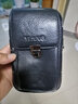 意昂（yi ang）2023头层运动手机腰包男穿皮带真皮多功能裤头包休闲小包挂包时尚 大号竖款黑色 实拍图