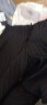 CAOSNLEE春夏薄款英伦条纹商务西裤男士休闲裤直筒修身弹力格子休闲长裤子 1912条纹黑色 30 二尺三 实拍图