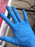 爱马斯一次性丁腈手套实验室食品级防水厨房家务清洁餐饮用丁晴橡胶洗碗 MD耐用型（100只装） 小号S 实拍图