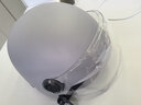 踏燕电动车头盔四季通用电瓶车头盔灰男安全帽女士款哈雷镜片半盔 318浅灰色升级3C 实拍图