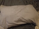 SHERWOOD全棉枕套 成人枕头保护套 纯棉枕芯套枕套一对装 全棉床上用品 银色-40支平纹 50*75CM 对装 实拍图
