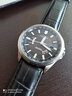 积优（JEAYOU）天梭力洛克真皮表带男卡西鸥浪琴欧米茄美度天王海依波罗西尼飞亚达阿玛尼精工dw手表带女士 黑色黑线 A表耳间距 24mm 银色针扣 实拍图