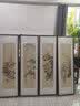 琅櫃坊（LANGGUIFANG） 梅兰竹菊四条屏挂画客厅沙发背景墙4四联书房茶室装饰中美协名家 A-梅兰竹菊【框后：48*168cm】 裱好框【包安装】推荐 实拍图