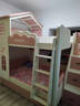 鸿度 屋顶城堡高低床儿童床双层床公主床子母床皮床女孩软包上下同宽 高低床+双抽+梯柜+2张床垫 1500mm*1900mm（上下同宽） 实拍图