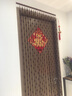 祺灵（QL)桃木葫芦门帘客厅过道卧室门帘卫生间水晶珠帘隔断帘免打孔  21条1.5米高   大吉 实拍图