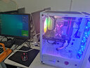 航嘉（Huntkey） 暗夜猎手5 电脑机箱台式DIY全侧透游戏水冷ATX大板背线机箱 暗夜猎手5-白色+4个15灯风扇 实拍图