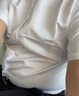 卡度顿夏季短袖衬衫男韩版修身大码青少年商务休闲白衬衣职业装工作服 白色 5XL 实拍图