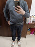 宾宇兄弟加绒卫衣男秋冬季圆领宽松休闲男士保暖上衣服重磅加厚男装打底 IM 铁灰色【加绒】 2XL 建议150-165斤 实拍图