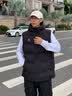 卡尔美（KELME）连帽棉马甲男冬季新款防寒保暖运动棉服无袖休闲坎肩 玛瑙黑 XL 实拍图