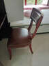 创运实木餐椅头层牛皮休闲椅真皮美式椅子客厅靠背椅办公椅餐厅餐桌椅 浅棕全头层牛皮 实拍图